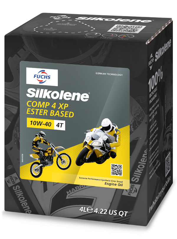 FUCHS Silkolene Comp 4 10W-40 XP Motorcycle Oil